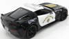 Maisto Chevrolet Corvette Z06 C7 Coupe Highway Patrol Police 2015 1:24 Černé Bílé Zlato