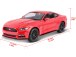 Maisto Ford Mustang GT 2015 1:18 červená