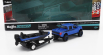 Maisto Ford usa F-150 Svt Raptor Pick-up With Bass Boat And Trailer 2021 1:64 Modrá Černá