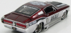 Maisto Ford usa Mustang Gt Custom Harley-davidson 1967 1:24 Bordeaux Met Silver