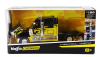 Maisto International Lonestar Tractor Truck 3-assi 2010 1:64 Černá Žlutá