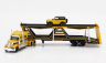 Maisto International Lonestar Truck Car Transporter With Ford Bronco Wildtruck 2021 1:64 Žlutá Černá
