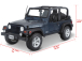 Maisto Jeep Wrangler Rubicon 1:18 modrá metalíza