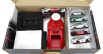 Majorette Porsche Set Area Service Canopy + Podio Podium + Lanciatore + 5x Porsche 1:64 Různé