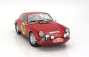 Matrix scale models Porsche 911s 2.0l Coupe N 219 3rd Rally Montecarlo 1967 Vic Elford - David Stone 1:18 Red