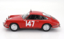 Matrix scale models Porsche 911s Coupe N 147 Winner Class Rally Montecarlo 1965 Herbert Linge - Peter Falk 1:18 Red