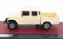 Matrix scale models Toyota Hj45 Land Cruiser Crew Cab Pick-up 1979 1:43 Krémově Bílá