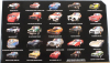 Mattel hot wheels Porsche Set Boulevard Assortment 25 Cars Pieces 1:64 Různé