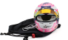 Mini helmet Bell helmet Casco Helmet F1 Liam Lawson Team Visa Cash App Racing Bulls N 30 Season 2025 1:2 Růžová Bílá Modrá