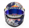 Mini helmet Bell helmet Casco Helmet F1 Sergio Perez Team Oracle Red Bull Racing N 11 Silverstone British Gp 2024 1:2 Stříbrná Modrá Žlutá