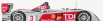 Minichamps Audi R10 Tdi N 3 4th Le Mans 2008 1:43, stříbrnočervená