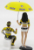 Minichamps Figures Pilota Valentino Rossi E Ombrellina Gp Laguna Seca 2005 1:12 Žlutá Černá