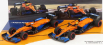 Minichamps Mclaren F1 Set dvou modelů 1:43, oranžovomodrá