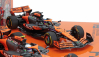 Minichamps Mclaren Set 2x F1  Mcl38 Team Mclaren N 81 Winner Hungarian Gp 2024 Oscar Piastri + N 4 2nd Hungarian Gp 2024 Lando Norris 1:43 Oranžová Černá