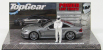 Minichamps Mercedes benz Sl65 Amg (r230) V12 Biturbo - Black Series 2009 - Top Gear Whit Figures 1:43 Grey Met