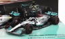 Minichamps Mercedes gp F1 Set dvou modelů 1:43, stříbrná