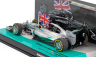 Minichamps Mercedes gp F1  W05 Amg Petronas N 44 World Champion Winner Abu Dhabi Gp With Flag 2014 Lewis Hamilton 1:43 Stříbrná Zelená