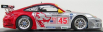 Minichamps Porsche 911 Gt3rsr N 45 12h Sebring 2007 1:43, stříbrnočervená