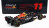 Minichamps Red bull F1  Rb19 Team Oracle Red Bull Racing N 11 4th Abu Dhabi Gp 2023 Sergio Perez 1:18 Matt Blue