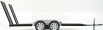 Motor-max Accessories Carrello Trasporto Auto 2-assi - Car Transporter Trailer 1:18 Černá Stříbrná