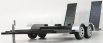 Motor-max Accessories Carrello Trasporto Auto 2-assi - Car Transporter Trailer 1:18 Černá Stříbrná