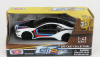 Motor-max BMW I8 Coupe Gt Racing 2018 1:43 Bílá Černá Modrá Červená