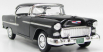 Motor-max Chevrolet Bel Air Cabriolet Closed 1955 1:18 Černá Stříbrná