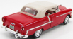Motor-max Chevrolet Bel Air Cabriolet Closed 1955 1:18 Červený Krém