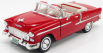 Motor-max Chevrolet Bel Air Cabriolet Closed 1955 1:18 Červený Krém