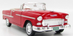 Motor-max Chevrolet Bel Air Cabriolet Closed 1955 1:18 Červený Krém