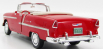 Motor-max Chevrolet Bel Air Cabriolet Closed 1955 1:18 Červený Krém