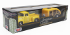 Motor-max Ford usa F-100 Pick-up With Trailer Roulotte 1955 1:24 Žluté Dřevo