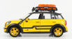 Motor-max Mini Cooper S Countryman With Roof Rack 2011 1:24 Žlutá Černá