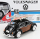 Motor-max Volkswagen Beetle With Surfboard 1968 1:24 Černé Dřevo