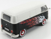 Motor-max Volkswagen T1 Type 2 Van Custom Garage 1962 1:24 Matná Černá Bílá