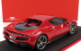 Mr-models Ferrari 296 Gtb Hybrid 830hp V6 2021 - Con Vetrina - With Showcase 1:18 Rosso Corsa - Červená