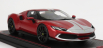 Mr-models Ferrari 296 Gtb Hybrid 830hp V6 Assetto Fiorano 2021 - Con Vetrina - With Showcase 1:18 Rosso Imola - Červená Met
