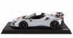 Mr-models Ferrari Sf90 Xx Stradale Spider 2024 - Con Vetrina - With Showcase 1:18 Bianco Artico - Bílá Met Oranžová Černá