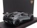 Mr-models Lamborghini Huracan Sto Lp640-2 2021 - Con Vetrina - With Showcase 1:18 Grigio Telesto - Šedá