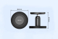 Multi-Angle Smartphone Magnetic Mount with Magnetic Base
