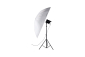 Nanlite Deštník Silver Shallow 180cm