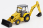 Newray Iveco fiat Daily Roll-off Pianale 2023 With New Holland B110c Ruspa Gommata - Scraper Tractor 1:36 Žlutá Černá
