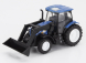 Newray Iveco fiat Daily Roll-off Pianale 2023 With New Holland T6.175 Tractor 1:36 Žlutá Modrá Černá