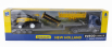 Newray Iveco fiat Stralis 540 Truck Pianale 2009 With New Holland Fr920 Mietitrebbia Gommata Harvester 1:43 Modrá Žlutá Černá