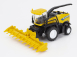 Newray Iveco fiat Stralis 540 Truck Pianale 2009 With New Holland Fr920 Mietitrebbia Gommata Harvester 1:43 Modrá Žlutá Černá