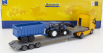 Newray Iveco fiat Stralis 540 Truck Pianale 2009 With New Holland T6.175 Tractor + Trailer 1:43 Žlutá Modrá Černá