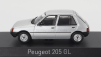 Norev Peugeot 205 Gl 1988 1:43 Silver