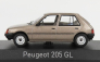 Norev Peugeot 205 Gl 1988 1:43 Světle Hnědá