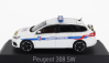Norev Peugeot 308 Sw Station Wagon Police Municipale 2018 1:43 Bílá