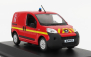 Norev Peugeot Bipper Van Fire Engine 2009 1:43 Červená Žlutá